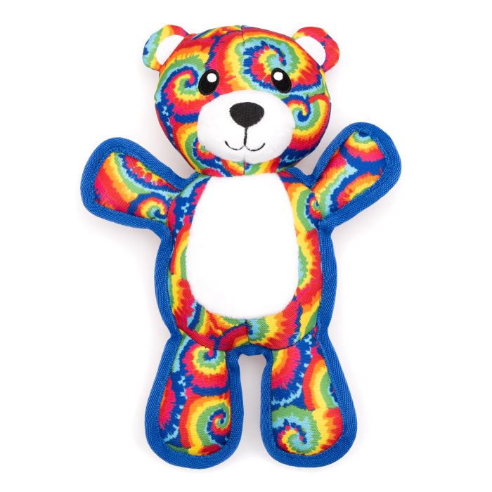 The Worthy Dog Kaleidoscope Bear Dog Toy Small