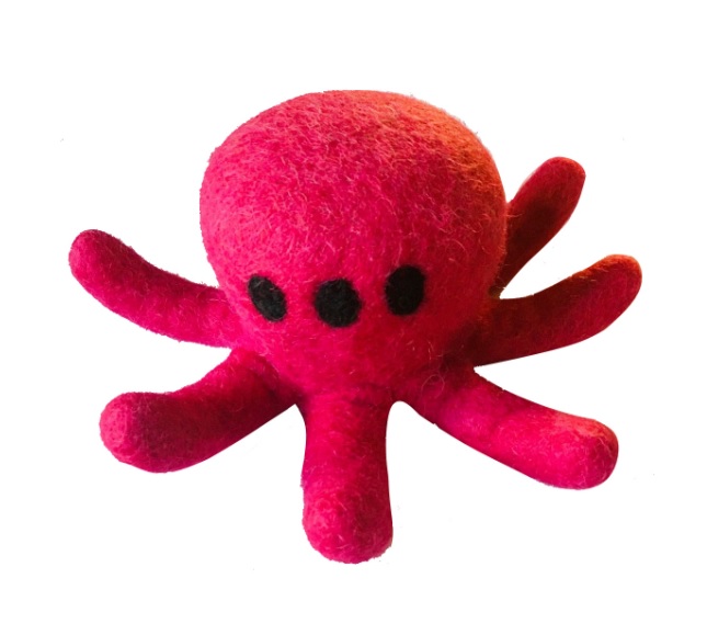 Lollycadoodle 100% Wool Octopus Large