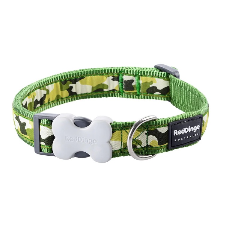 Red Dingo Collar-Camo Green-25
