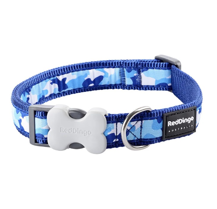 Red Dingo Collar-Camo Navy-12