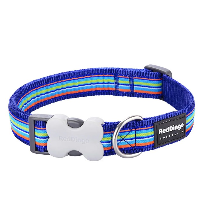 Red Dingo Collar-Horiz. Navy-20