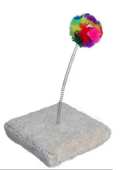Boca Pet Crinkle Spring with Base, Cat Toy
