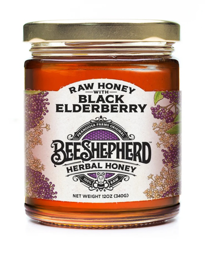 Bee Shepherd, Black Elderberry Honey 12oz