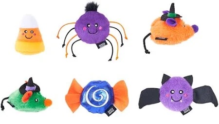 ZippyClaws Halloween Mini Cat Toys Catnip Filled - Bulk
