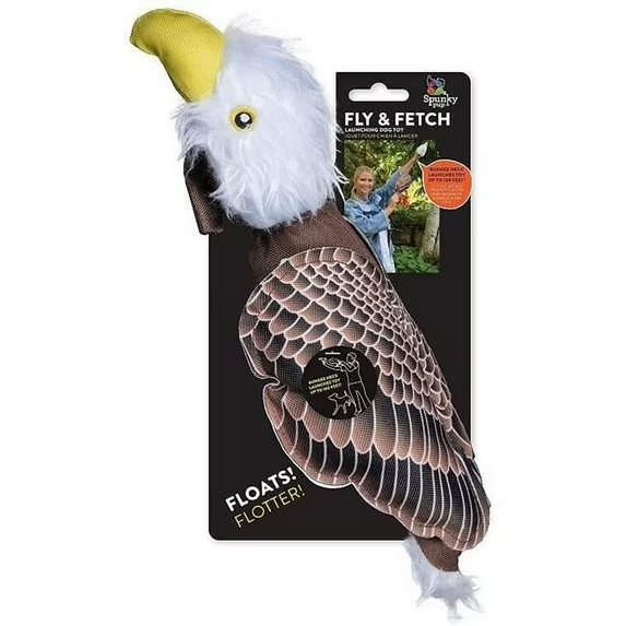 Spunky Pup Fly & Fetch Canvas Eagle Dog Toy