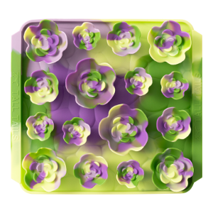 Tall Tails Foraging Mat Dog Slow Feeder, Succulent Garden