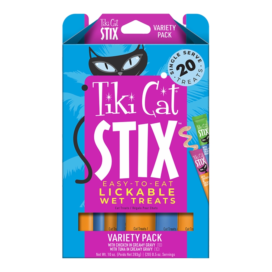 Tiki Cat Stix Variety Pack Cat Treat, 0.5-oz , 20-pack