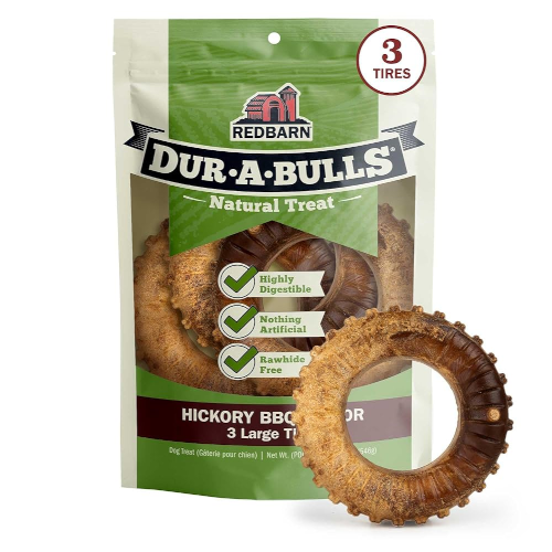 Redbarn Dog Treat Dur-A-Bulls Tire Large 3 Pack
