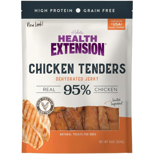 Health Extension Grain-Free Crispy Gourmet Chicken Tender Dog Treats, 16-oz