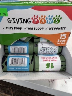 giving paws compostable dog poop bags refill