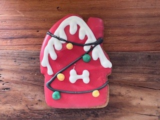 Christmas Dog House Cookie