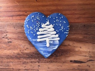 Starry Night Heart Cookie
