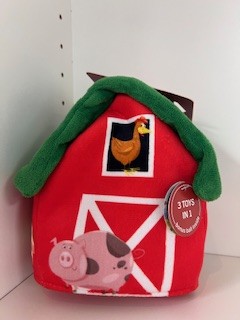 3 in 1 plush barn 7"