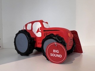 latex squeaker tractor 5.8"