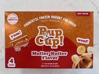 Pup Cup Mutter Butter Yogurt Frozen Dog Treats, 3.5-oz, 4-pk
