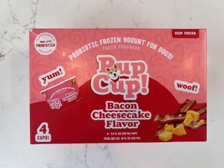 Pup Cup! Bacon Cheesecake Flavor Frozen Yogurt 4-pack