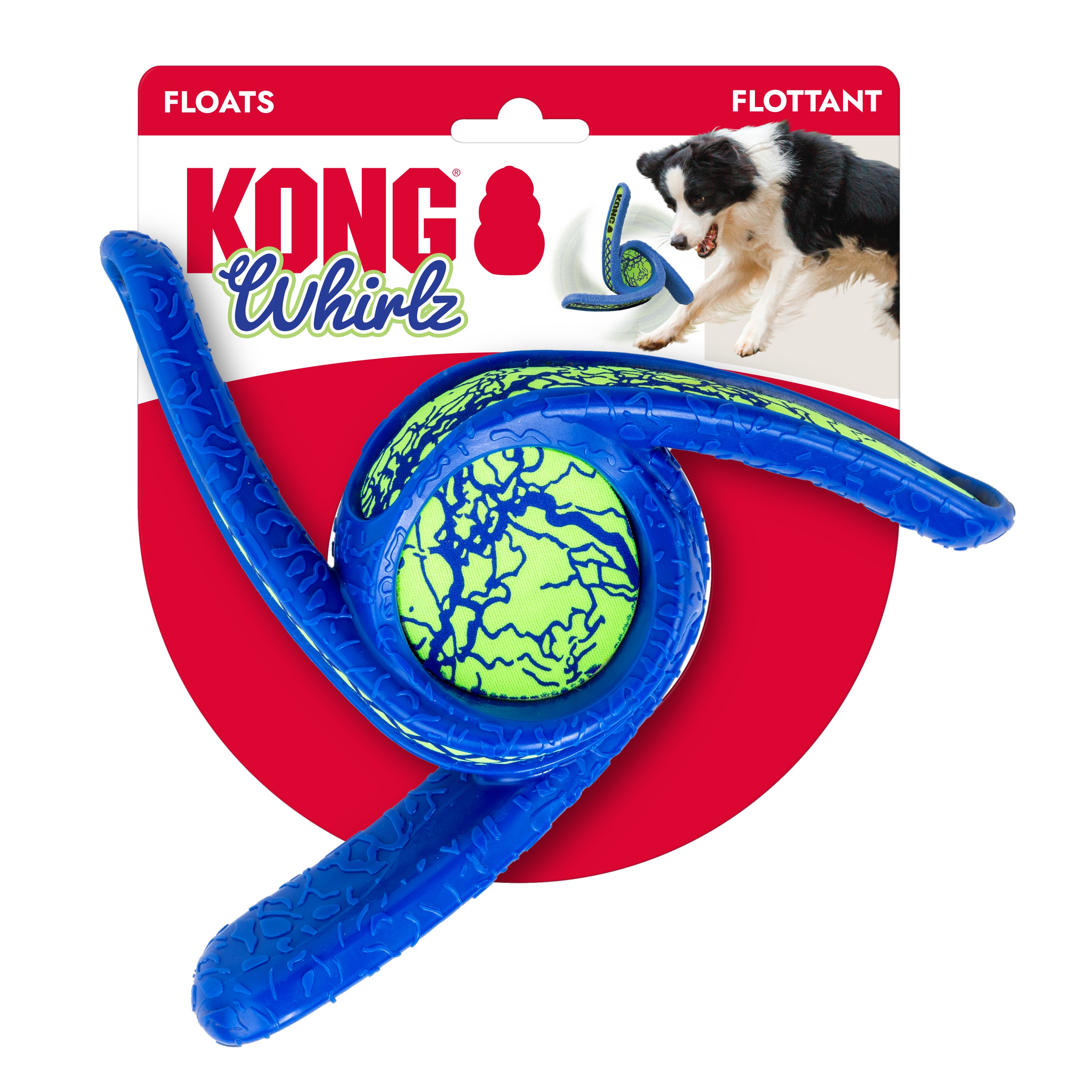 Kong Whirlz Throw Dog Toy Med/Large