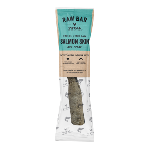 VITAL ESSENTIALS DOG RAW BAR FREEZE-DRIED RAW SALMON SKIN TREAT 0.32 OZ