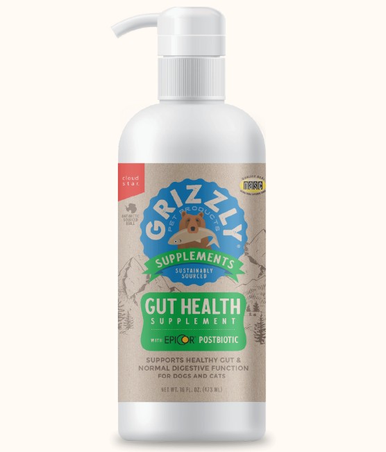 Grizzly Gut Health Supplement for Dogs and Cats, 16-oz