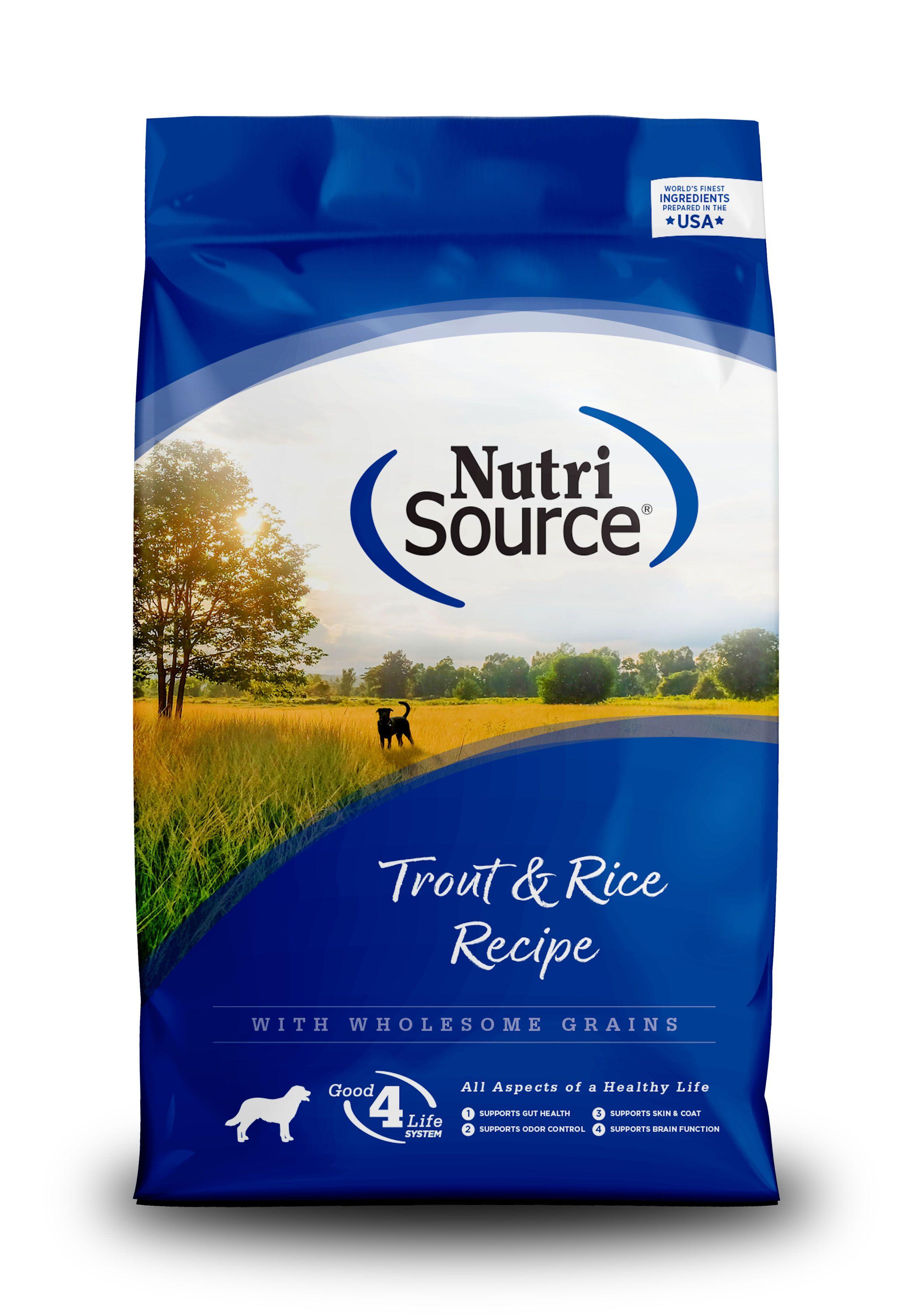 pic of NutriSource Trout & Rice dog food
