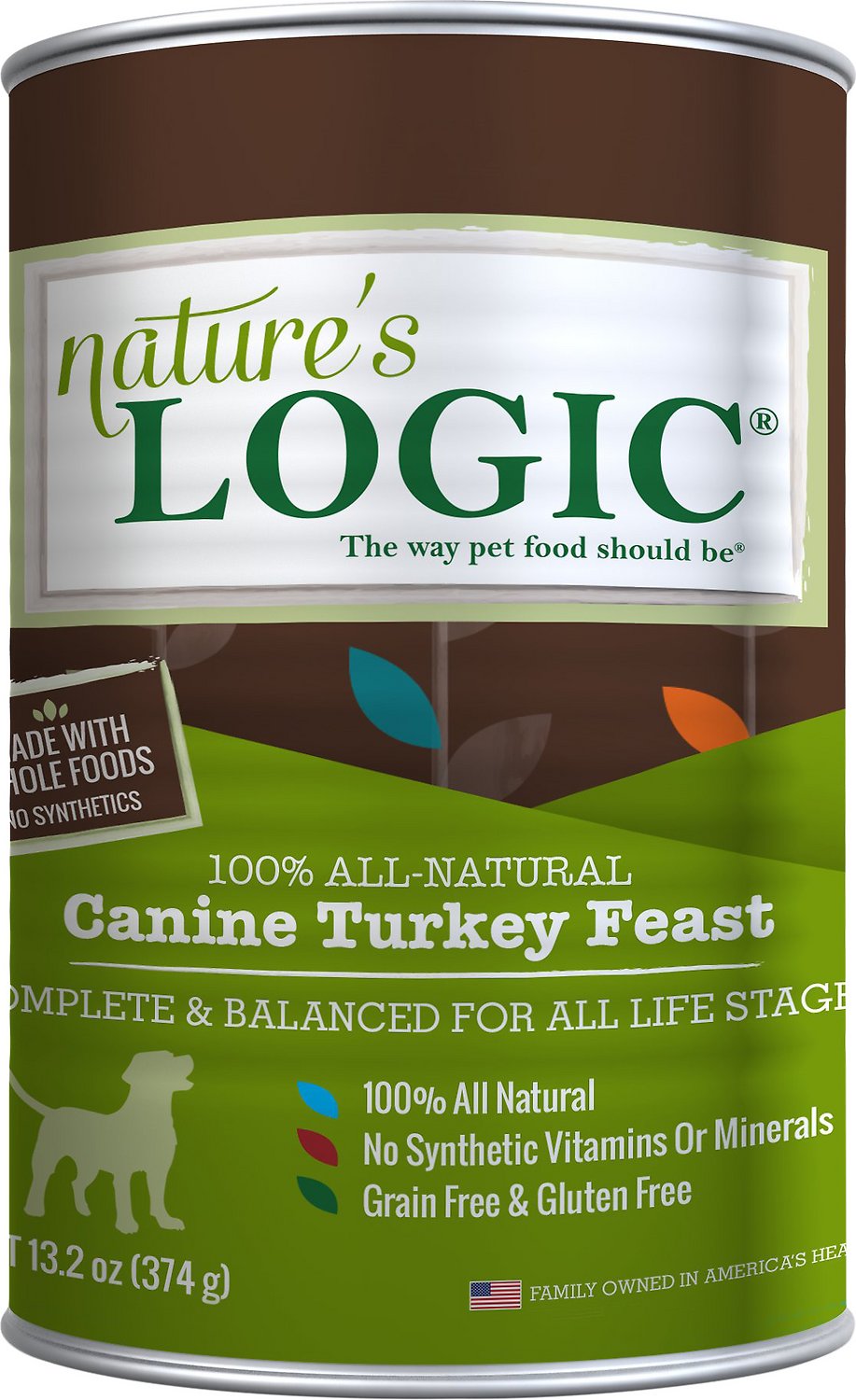 Nature's Logic Canine Turkey Feast Grain-Free Canned Dog Food, 13.2 oz