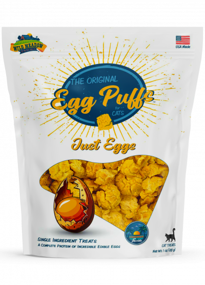 Wild Meadow Farms Just Eggs Egg Puff Cat Treats, 1-oz (Size: 1-oz)