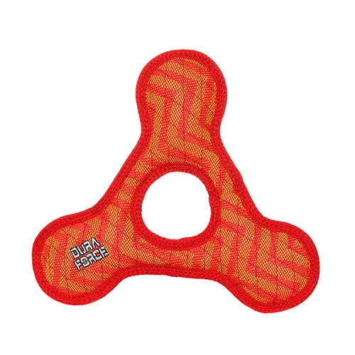 DuraForce TriangleRing ZigZag Red-Red Dog Toy