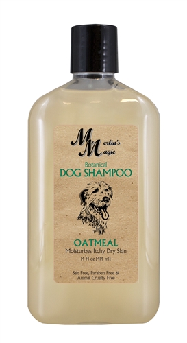 MERLIN'S MAGIC OATMEAL BOTANICAL DOG SHAMPOO 14 OZ