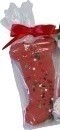 Preppy Puppy - Wrapped Christmas Bones Red