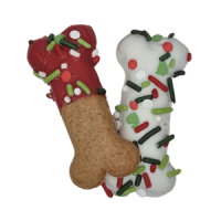 Preppy Puppy - Christmas 2.5" Small Bone, 1-count