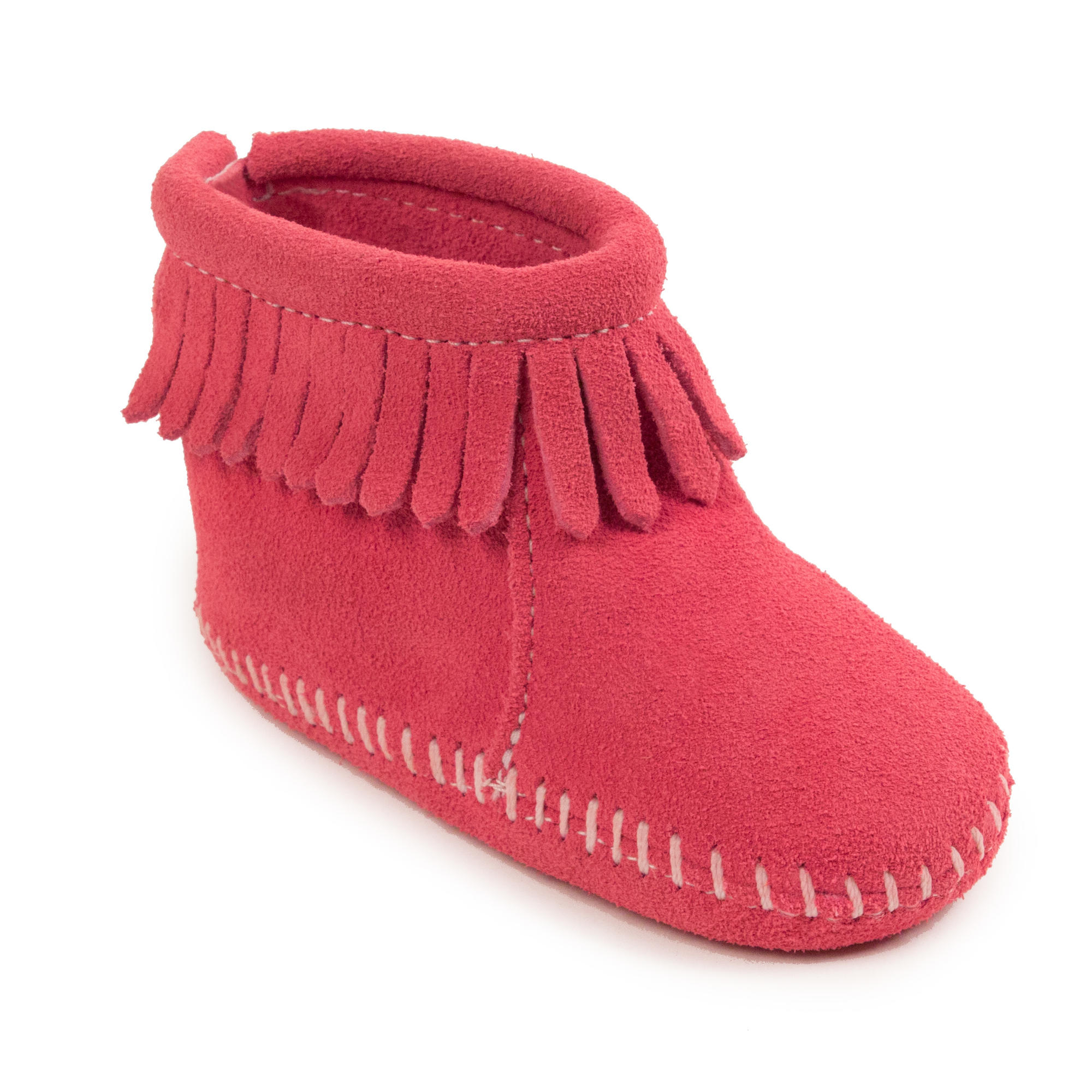 Minnetonka Kid's Back Flap Bootie Pink - Size 0