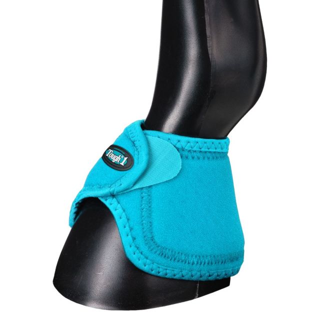 Tough1 No Turn Bell Boots - Turquoise, Small
