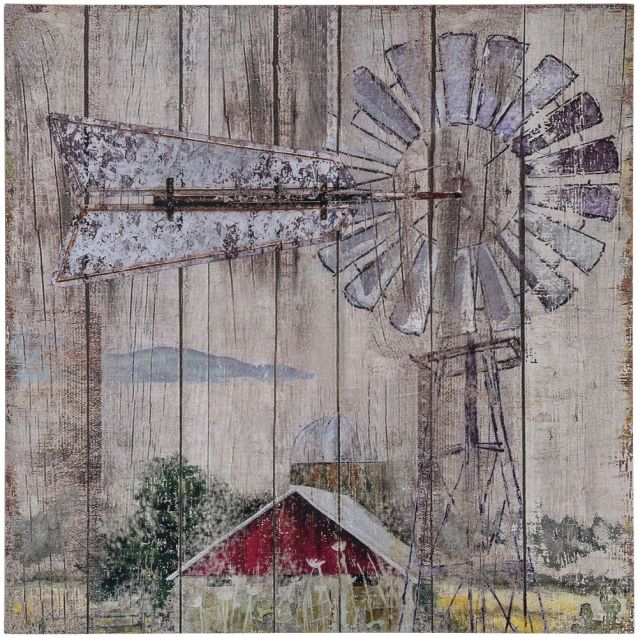 Windmill Farm Scene - Wall Decor