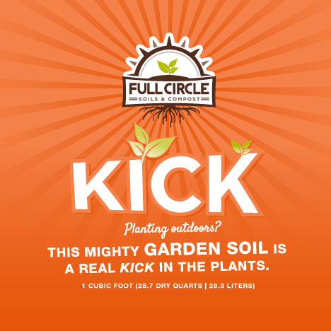 Full Circle Compost Bulk KICK - 1/3 CU YD Scoop