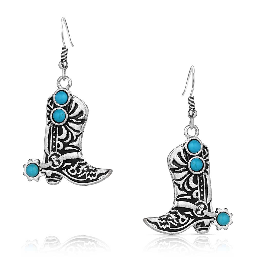 Turquoise Cowboy Kicker Earring