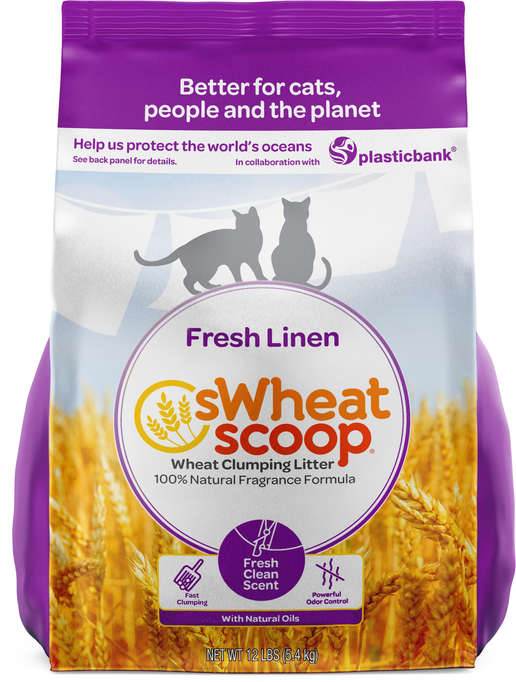sWheat Scoop Fresh Linen Scented Cat Litter 12LB