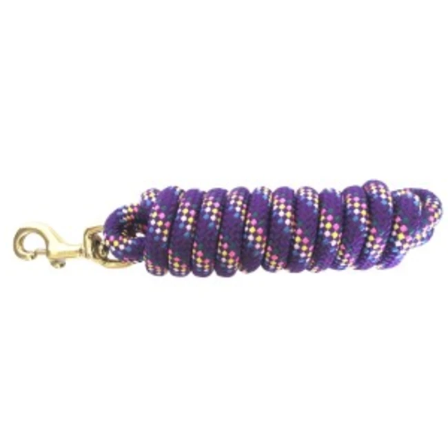 Hamilton 10' Poly Lead Rope, Confetti Purple