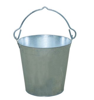 Galvanized Dairy Pail, 14 Quart
