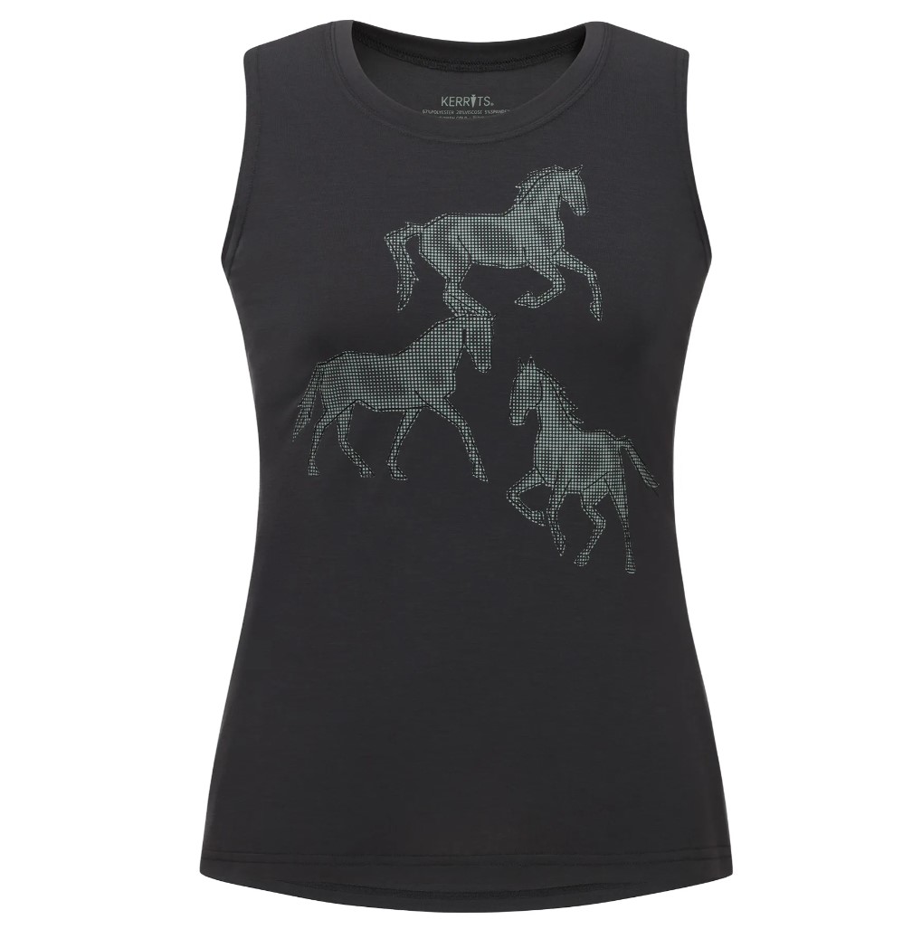 Kerrits Trinity Horse Tank - Pine, Medium