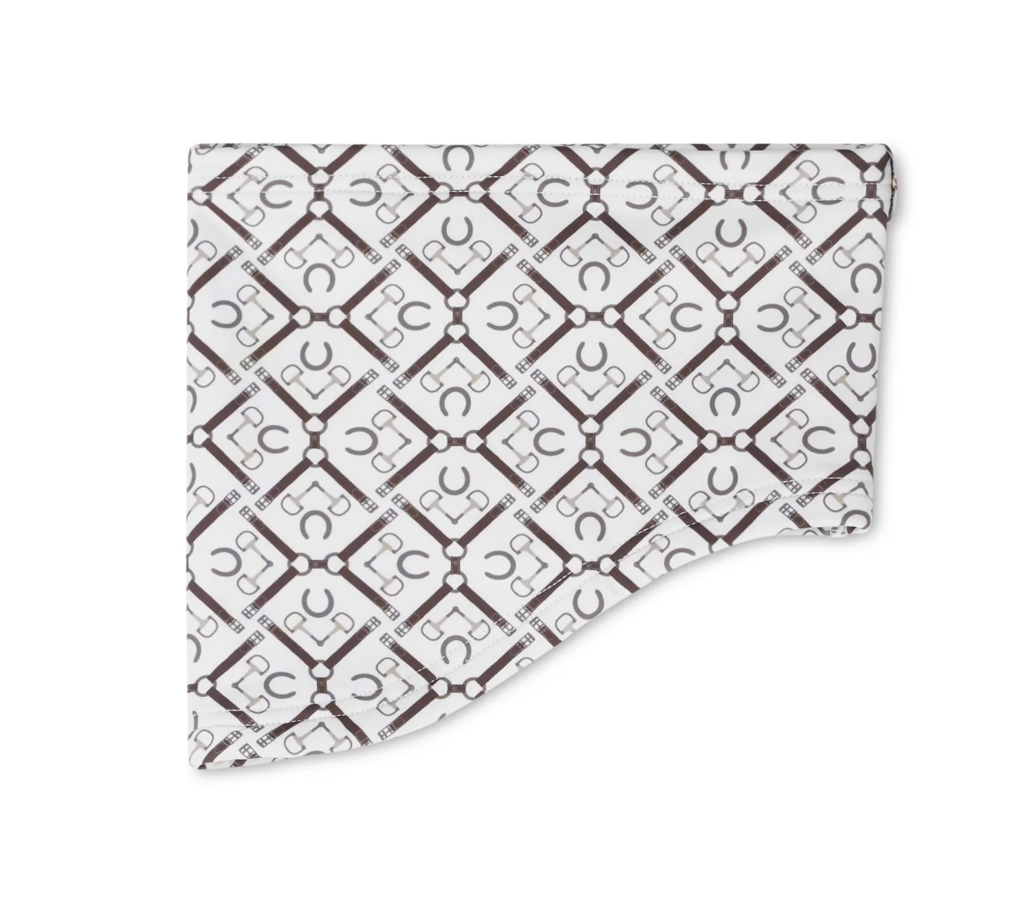 Kerrits On Course Fleece Neck Warmer - Vanilla Tack Trunk Geo