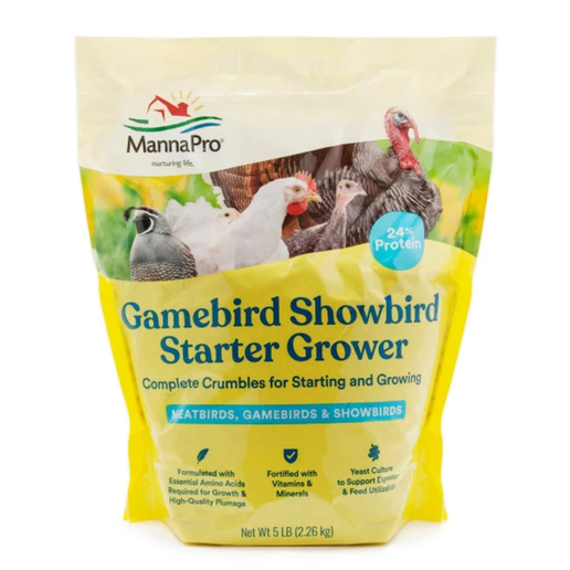 Manna Pro Gamebird Showbird Starter Grower 24% 5 LB