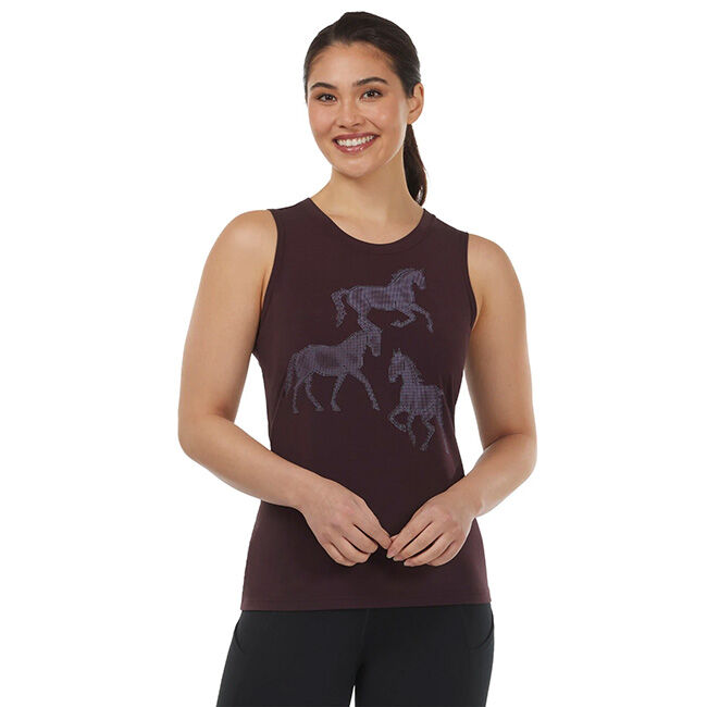 Kerrits Trinity Horse Tank - Redwood, Small