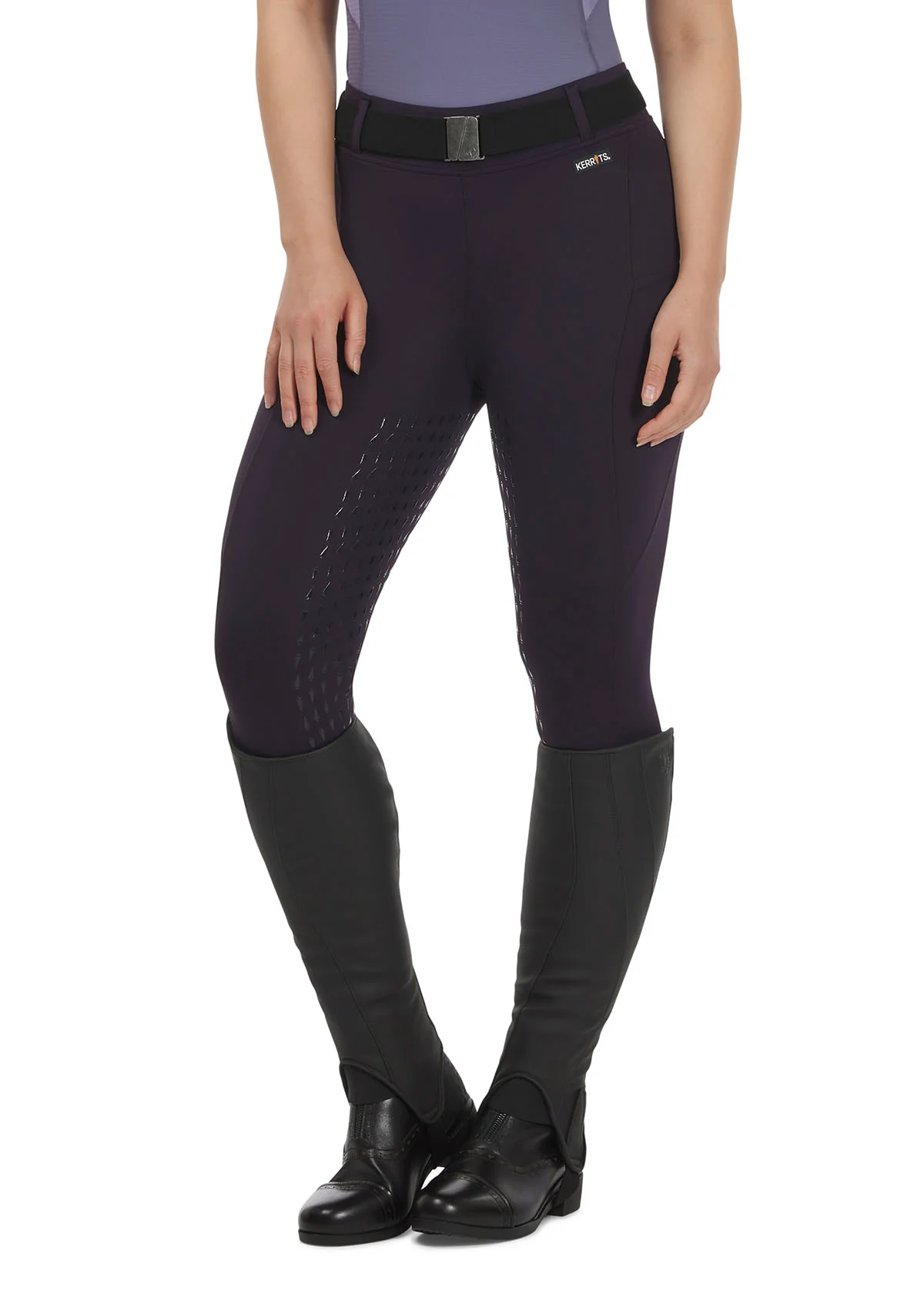 Kerrits Coolcore Full Leg Tech Tight - Plumnoir, XL