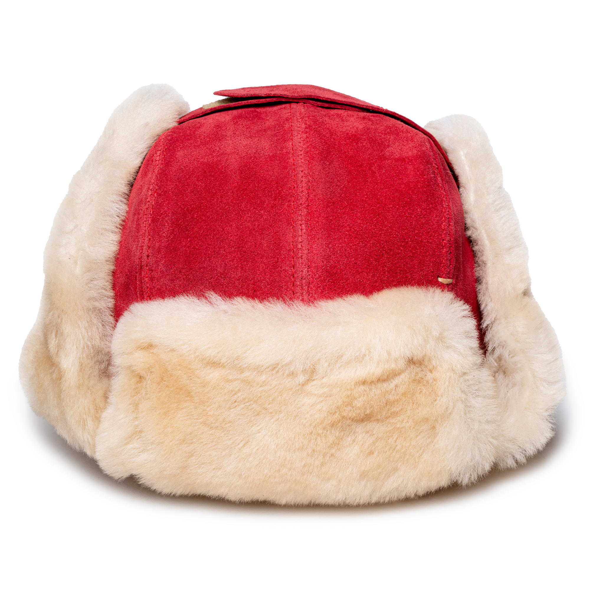 Minnetonka Sheepskin Bomber Hat Red - Medium