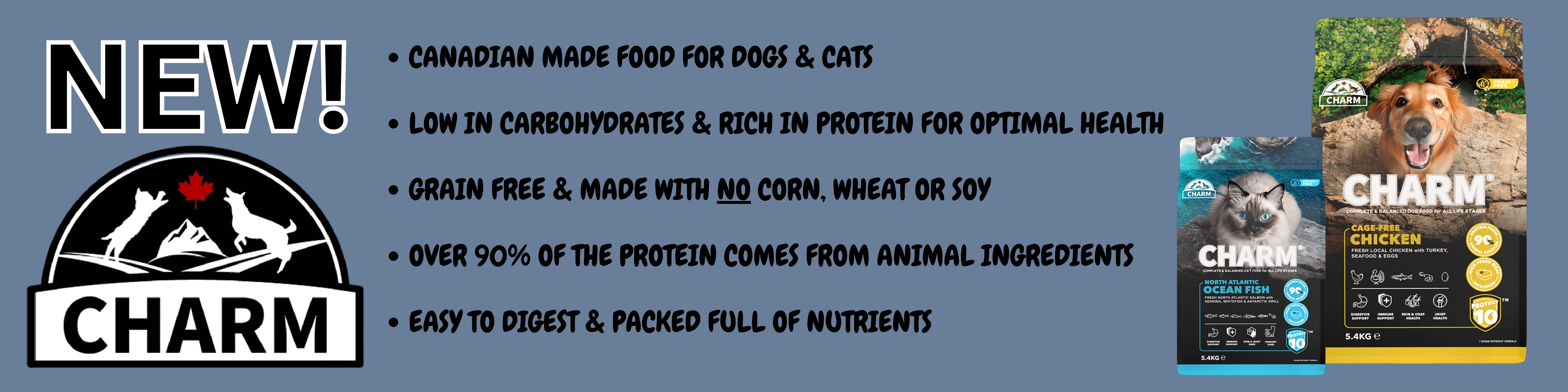 NEW Charm Dog & Cat Food