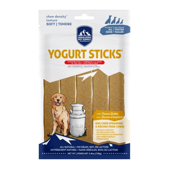 Himalayan Dog Chew Yogurt Sticks Peanut Butter Dog Treat, 136-g