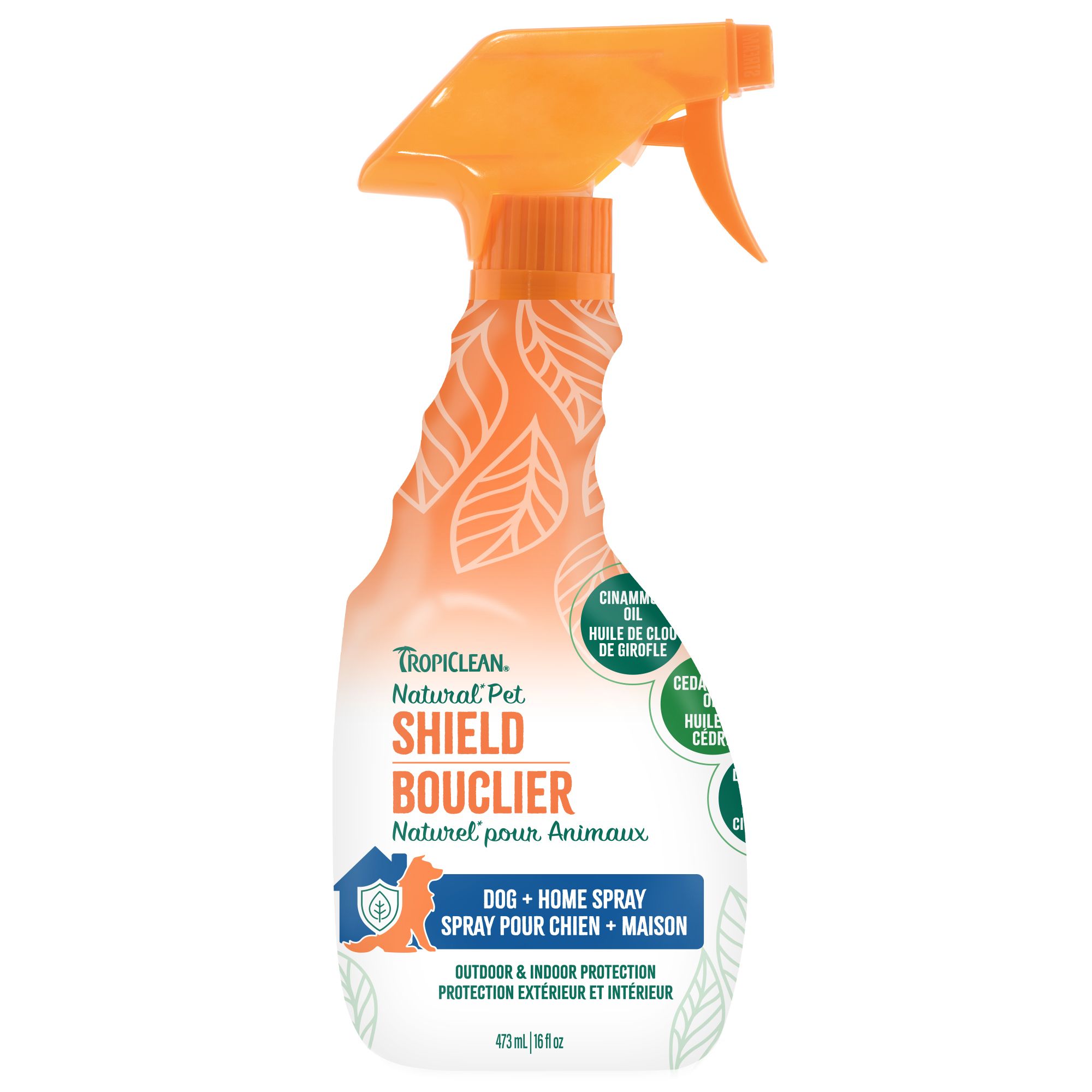 TropiClean Natural Pet Shield Dog + Home Spray, 473-ml