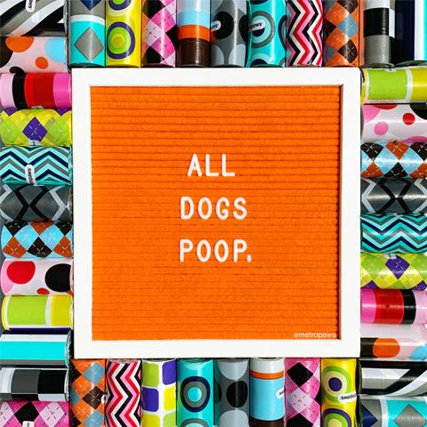 Metro Paws Poop Bag Roll - 20ct, Single, Assorted