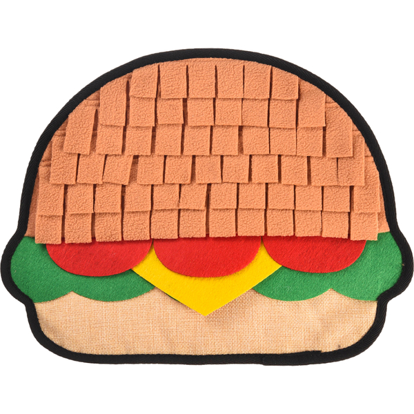 HUGSMART Sniff-N-Seek Snuffle Mat Hamburger Dog & Cat