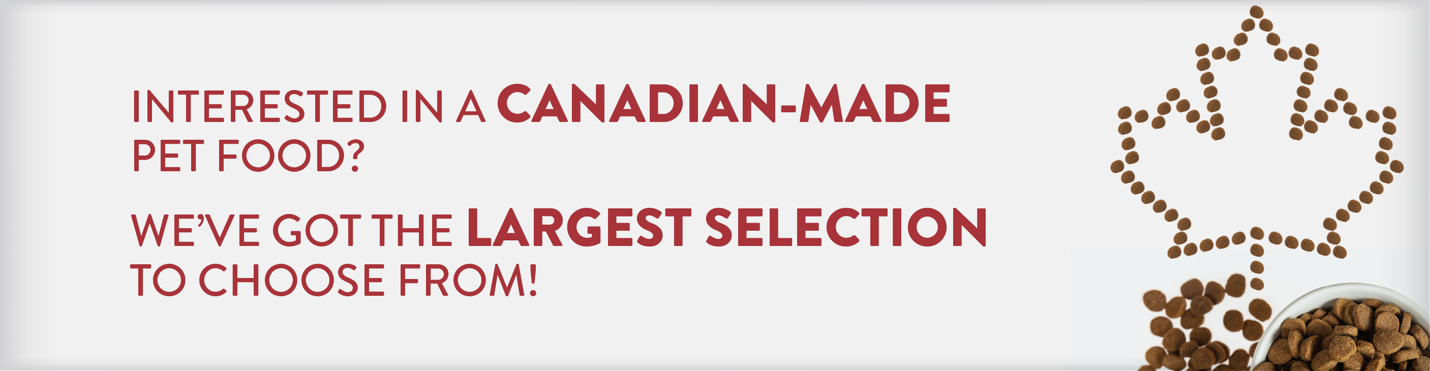 Selection of Canadian Pet Foods